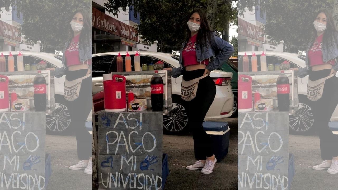 'Nada de OnlyFans o sugar daddy': Foto de bella joven atendiendo humilde negocio en la calle es furor en redes