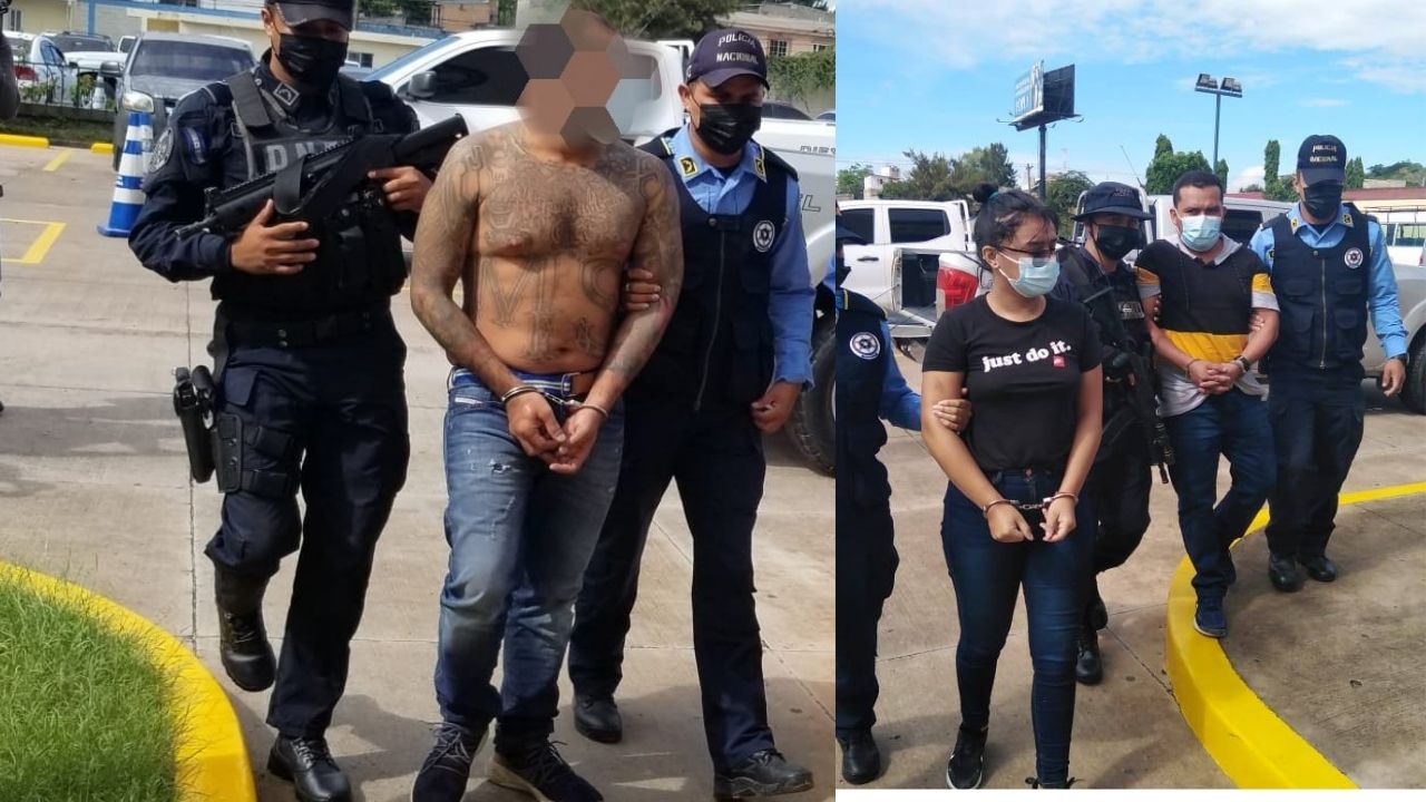 Capturan a tres líderes de la MS-13, uno de ellos está condenado a 23 años de prisión, pero andaba libre