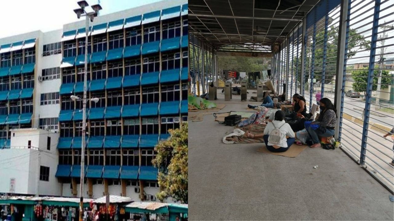 Imagen de Refugiados en caseta del Trans-450 esperan información familiares de internos en el Hospital Escuela