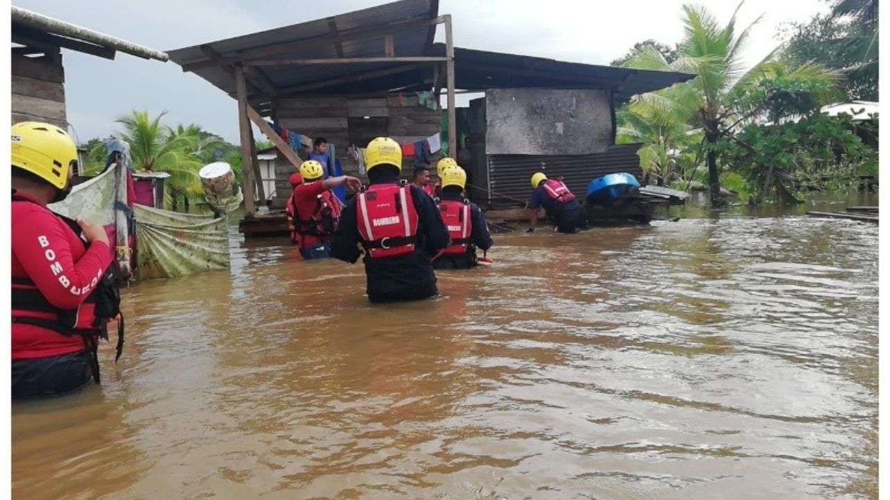 Costa Rica registra dos desparecidos y 606 albergados por inundaciones