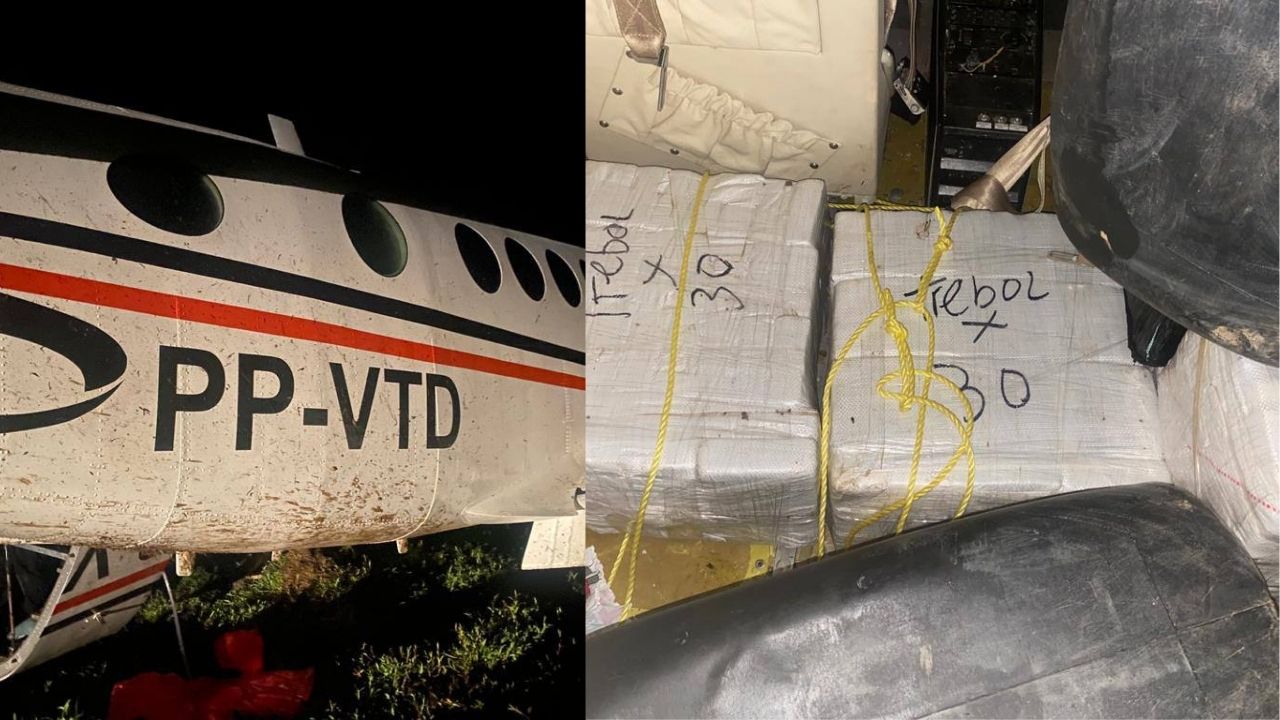 Interceptan narcoavioneta procedente de América del Sur en la Mosquitia hondureña