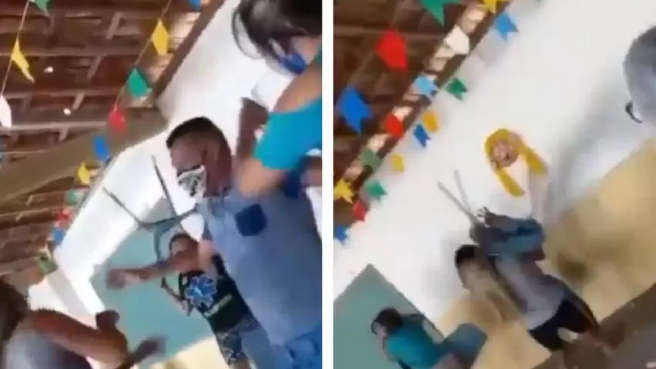 Hombre llegó con su amante a vacunarse y se encontró a su esposa y cuñada, mira el desenlace