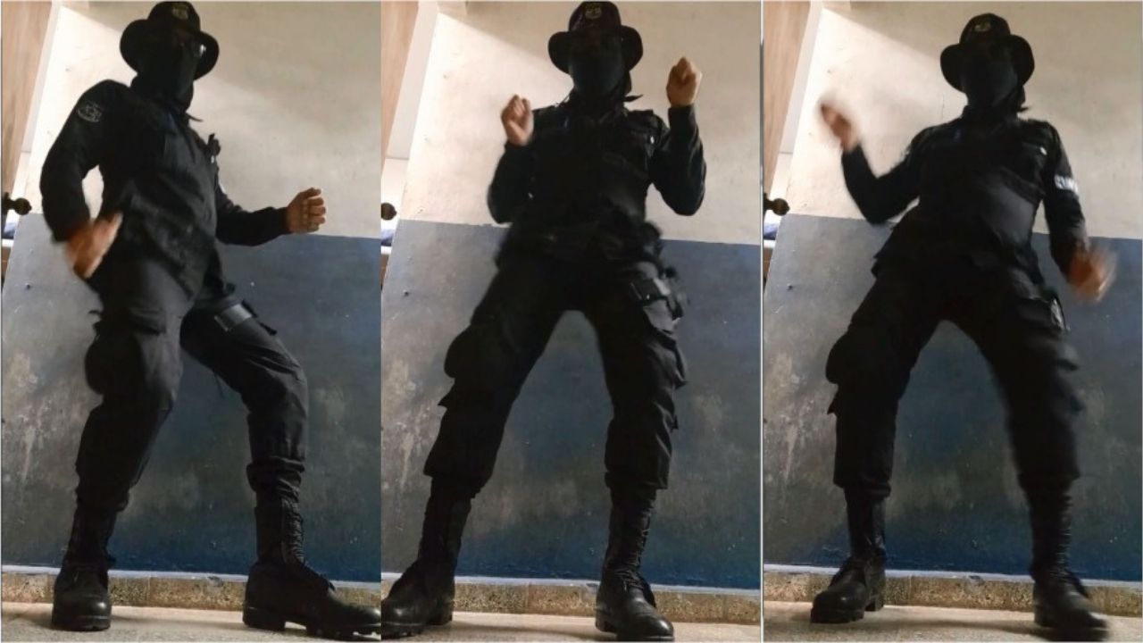 Al ritmo de ‘Ella quiere hmm..haa..hmm’, un supuesto policía salvadoreño sube la temperatura con sensual baile en video