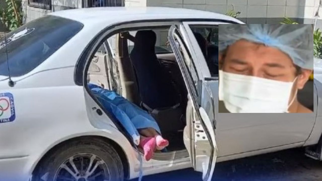 Joven hondureño rompe en llanto y narra la agonía de su madre; la mujer murió en un taxi por covid-19 en SPS