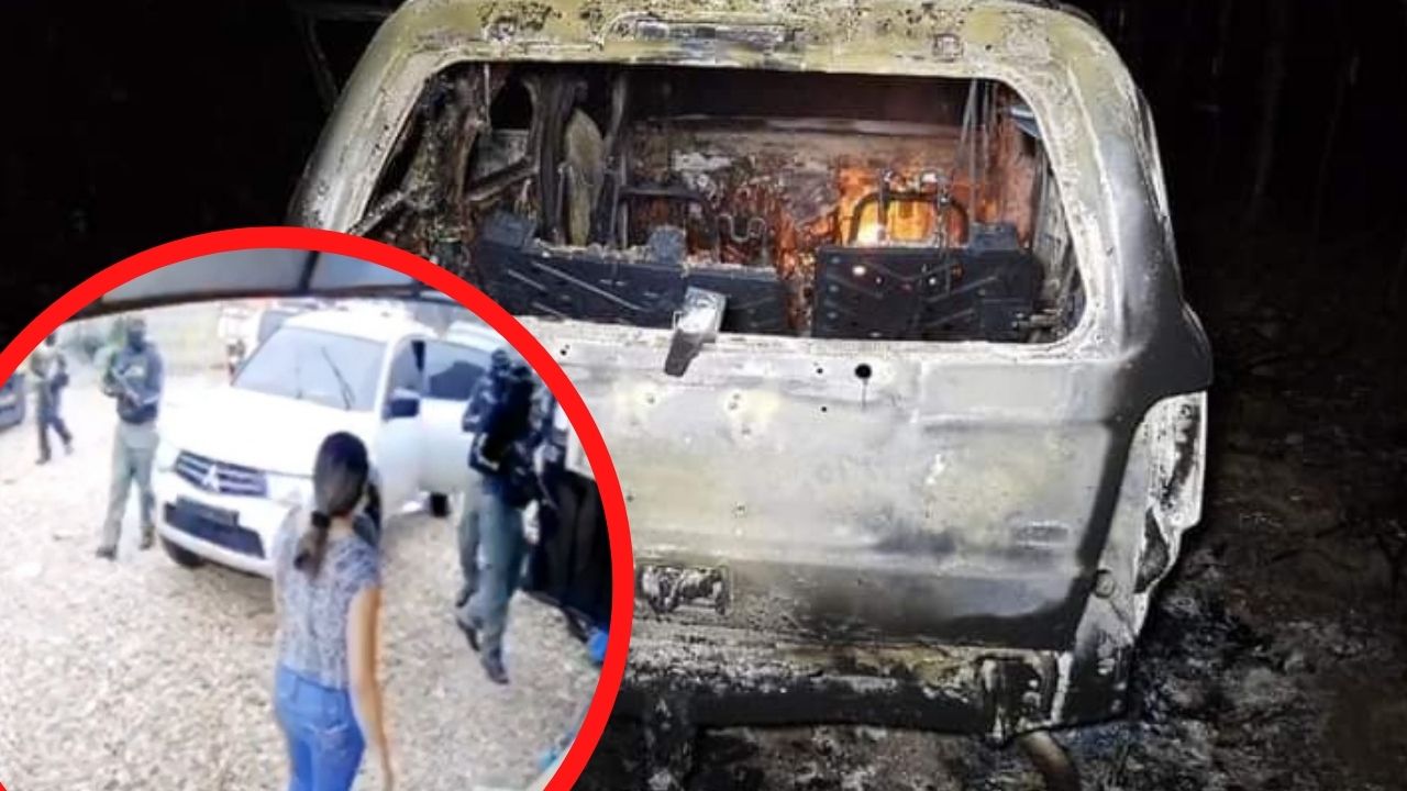 Imagen de Hallan quemados vehículos que usaron sicarios con vestimenta policial para matar pareja en Catacamas
