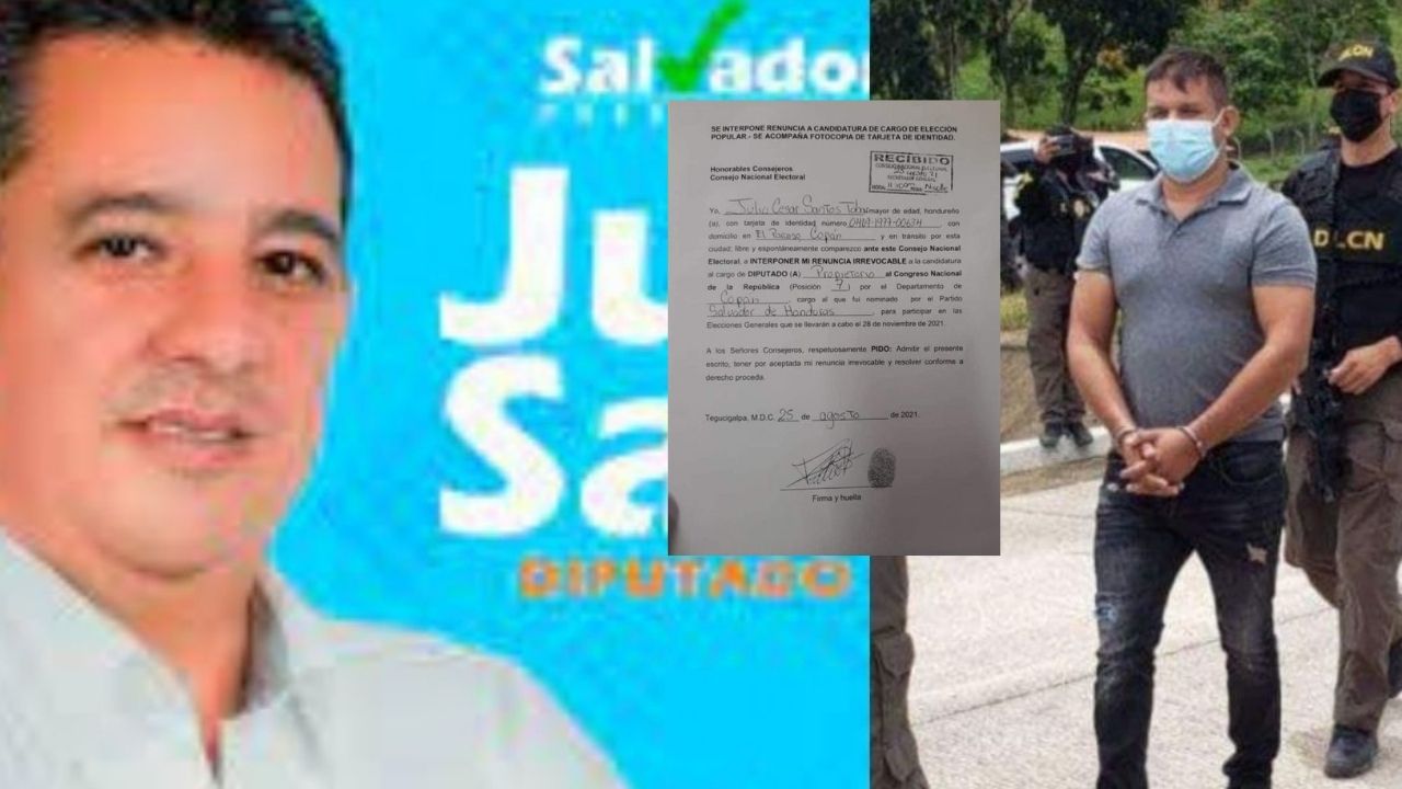 Hermano de extraditable alias 'Teto' renuncia a candidatura a diputado por el PSH y envía esta carta al CNE