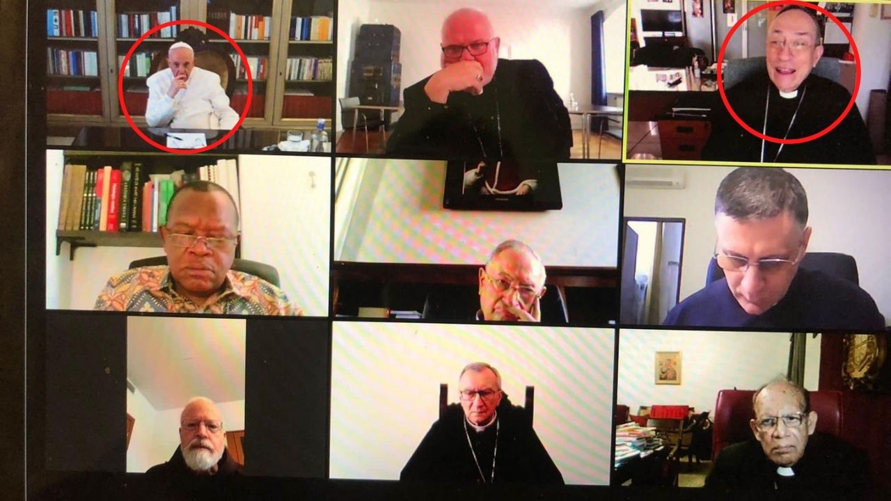 Cardenal hondureño Óscar Andrés Rodríguez se reúne con el papa Francisco