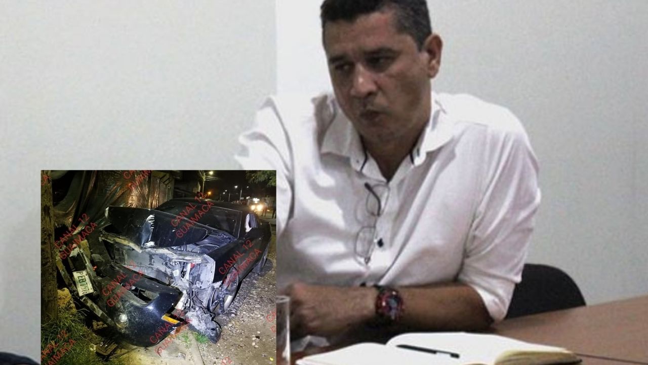 Alcalde hondureño que aceptó su adicción a la cocaína se estrelló con su auto deportivo en Guaimaca