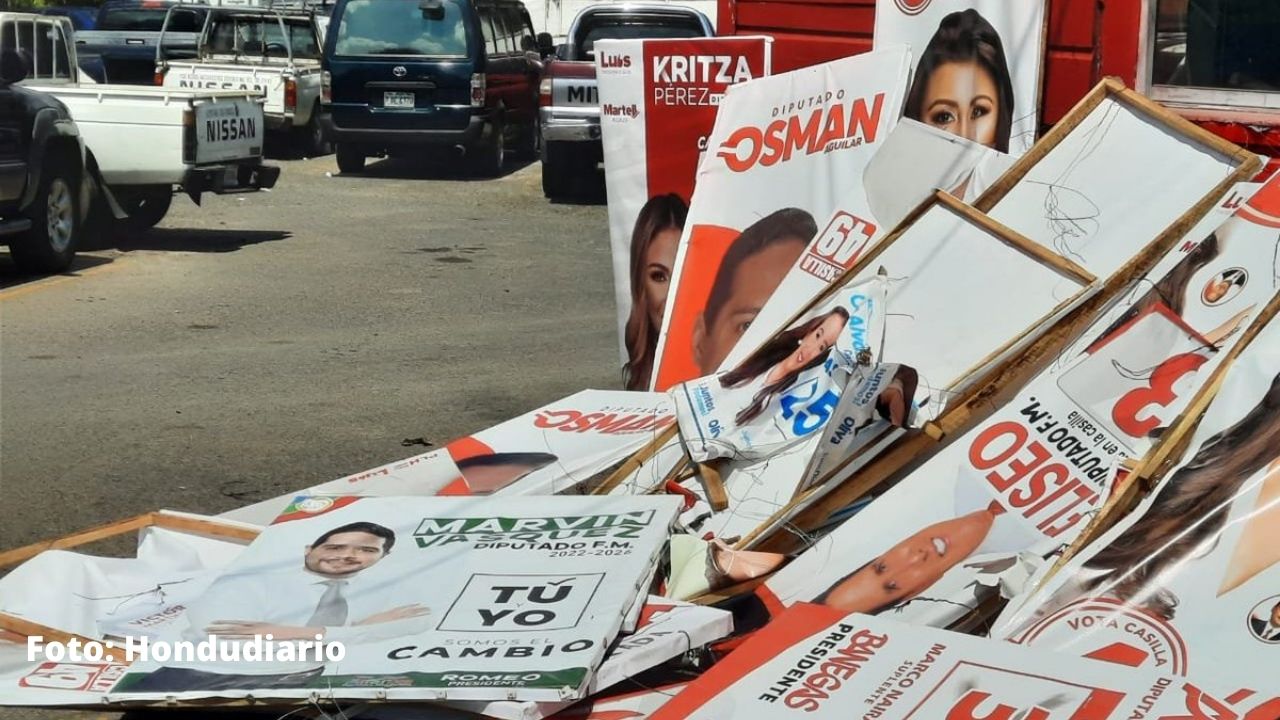 Enee anunció el decomiso de propaganda política que se encuentre en sus postes eléctricos