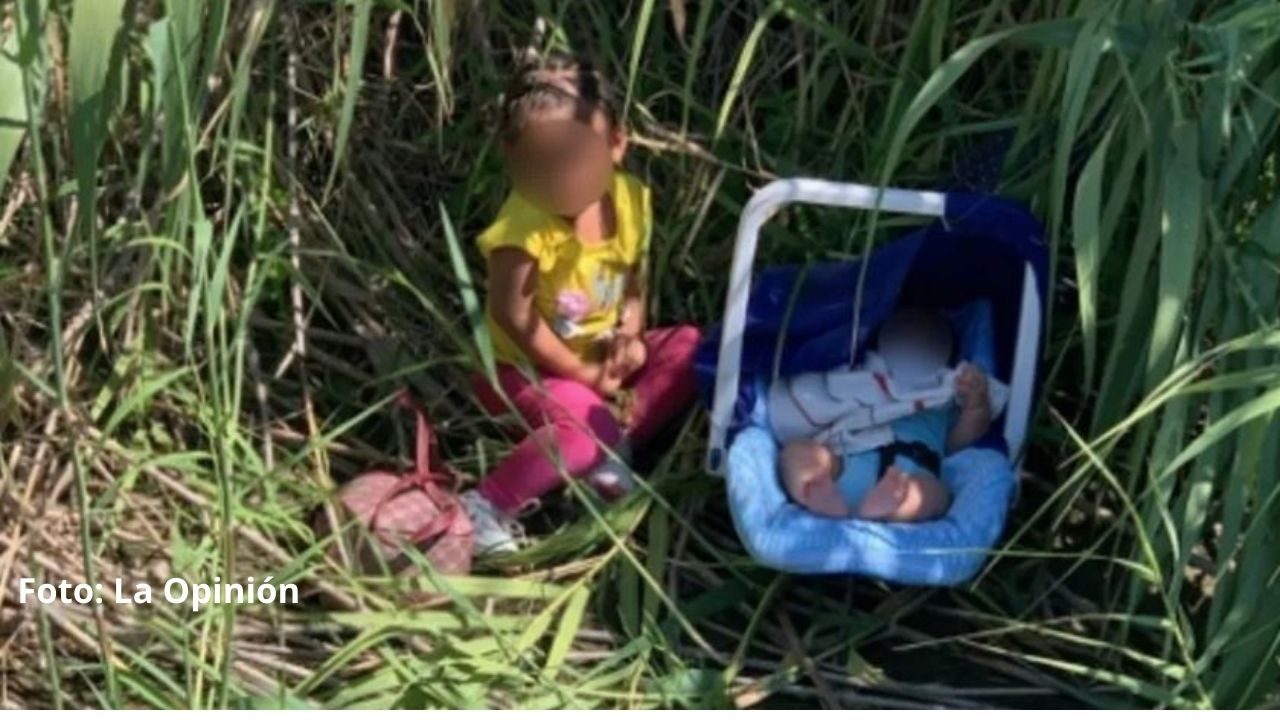 Hallan a niña de 2 años y bebé de 3 meses abandonados en la frontera; esta carta reveló que son hondureños