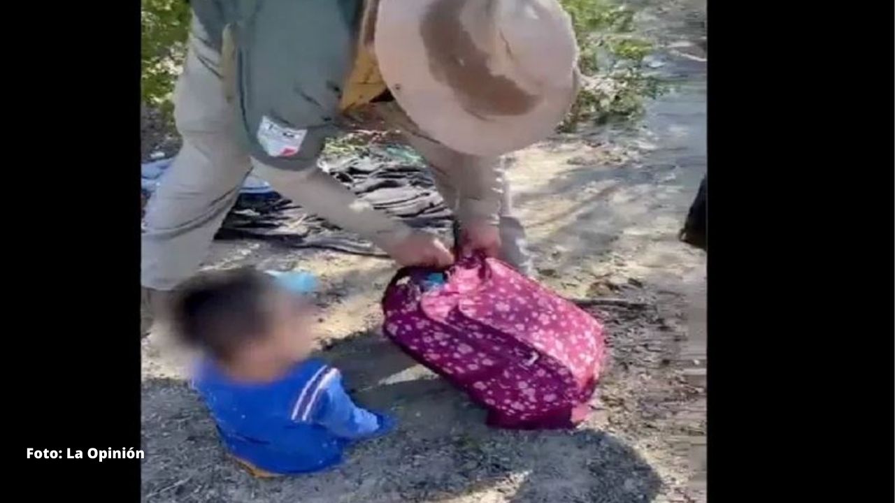Llanto de niño hondureño abandonado en la frontera alertó para su rescate