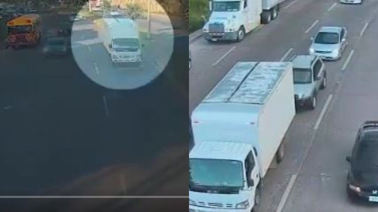 En camión llevaban secuestrado a hondureño; video muestra cómo fue liberado de sus raptores