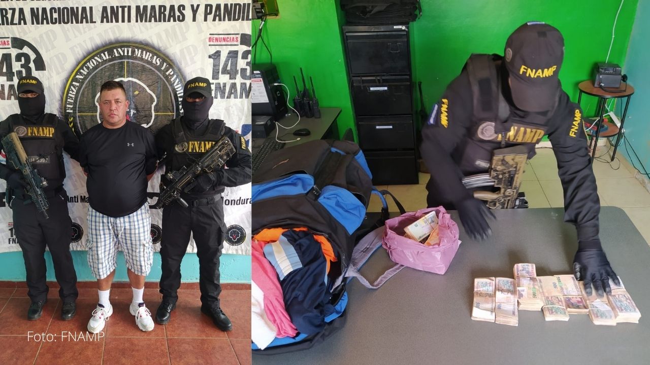 Colombiano fue capturado con más de un millón de lempiras producto de la extorsión en La Ceiba