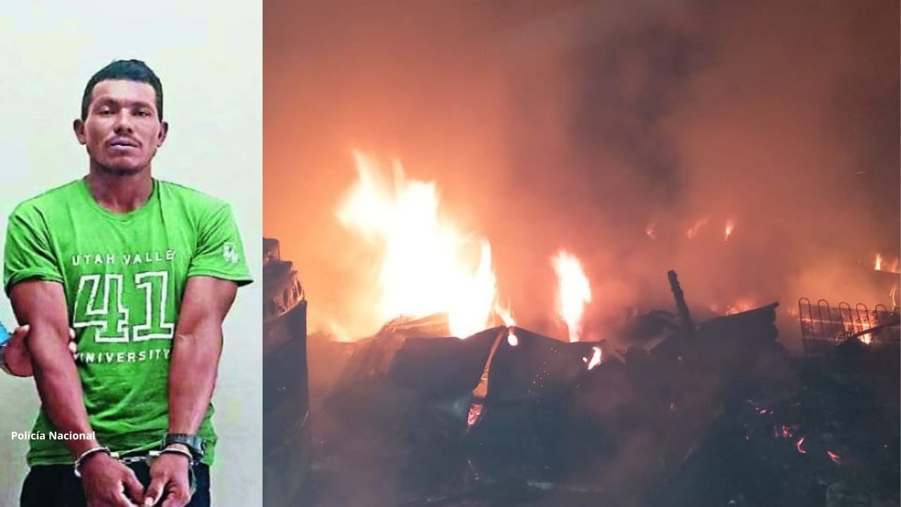 Hondureño amarró a su pareja e hijo y le metió fuego a su casa por supuesta venganza y celos