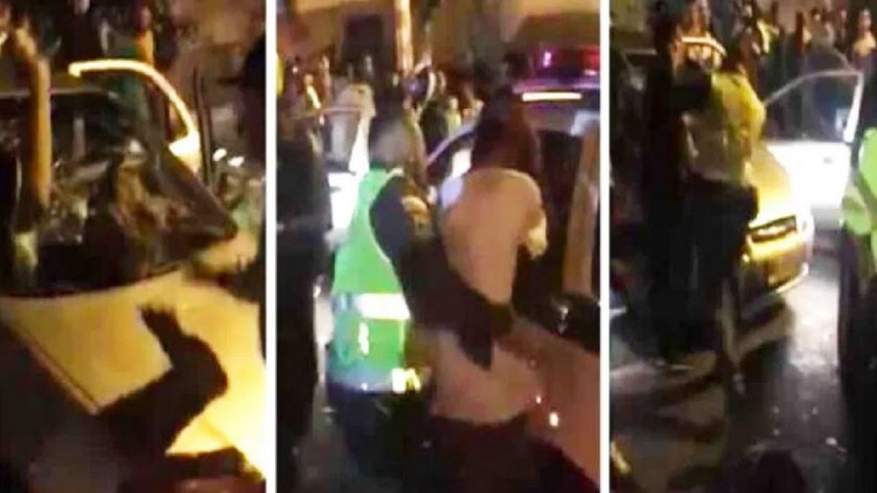 Ladrón suplica a turba enfurecida que no le dañara el carro porque era de su mamá