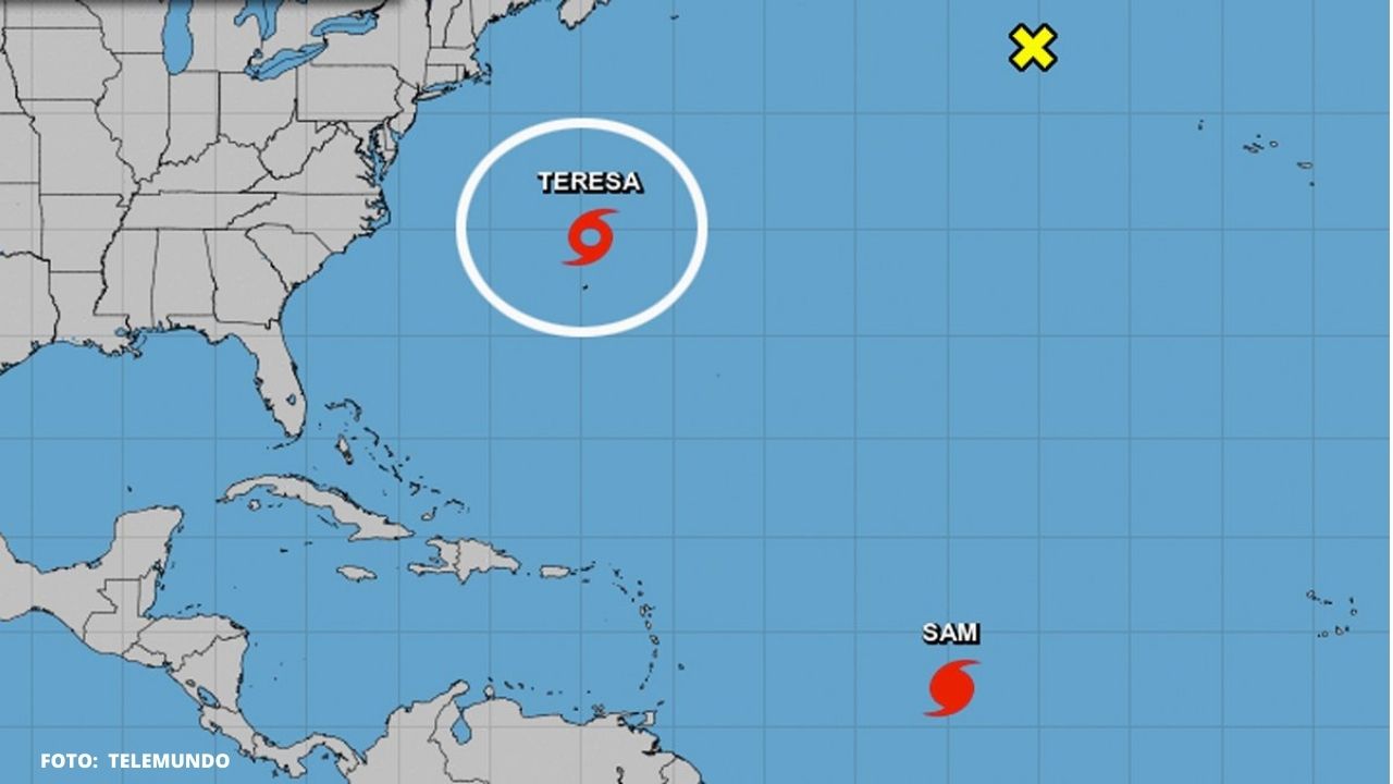 Se forma la tormenta subtropical Teresa, mientras huracán Sam gana potencia