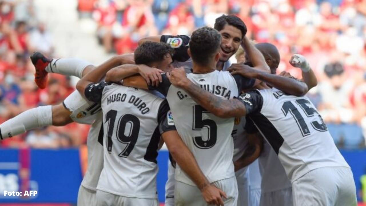 El Valencia se pone líder en LaLiga tras ganar 4-1 al Osasuna