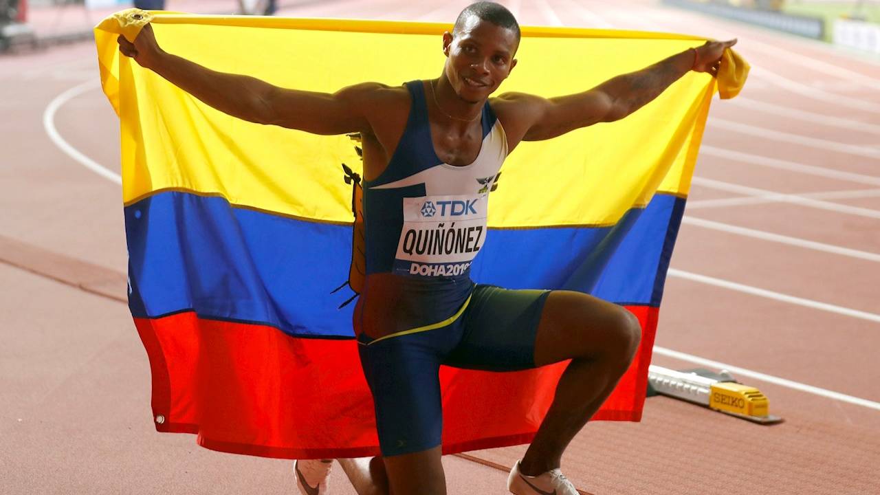 Dolor y malestar por asesinato del atleta ecuatoriano Alex Quiñónez, uno de los mejores del mundo