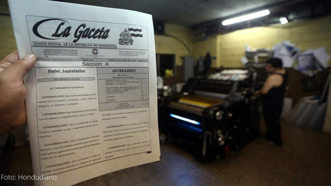 Colegio de Abogados cuestiona la no publicación periódica del Diario Oficial La Gaceta