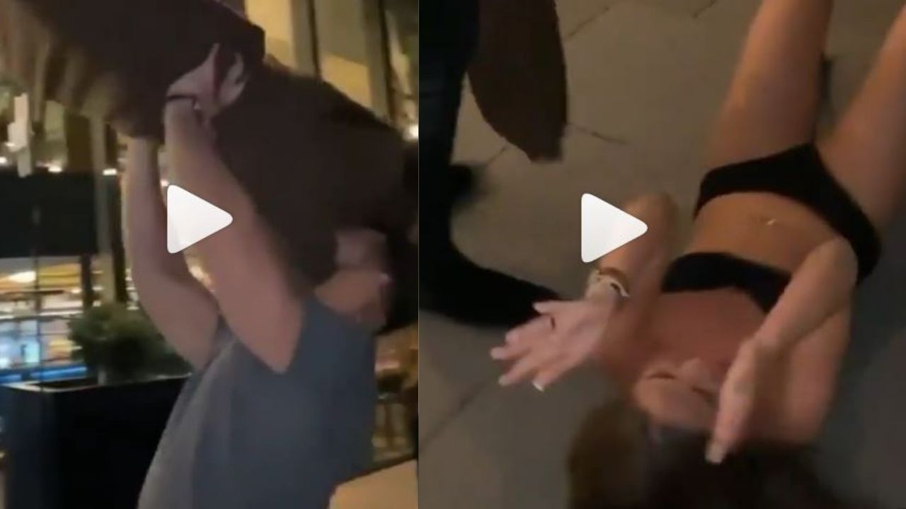 Bella joven terminó en el suelo semidesnuda tras intentar recrear el baile 'Dirty Dancing'