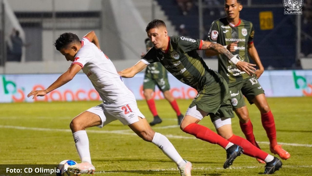 Una victoria más para el Olimpia con un marcador final 1-0 frente al Marathón
