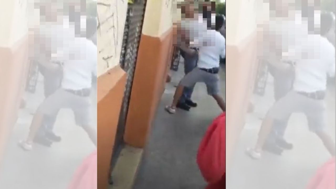 Captan brutal golpiza de adolescente a un abuelo: sus padres los entregaron a la Policía