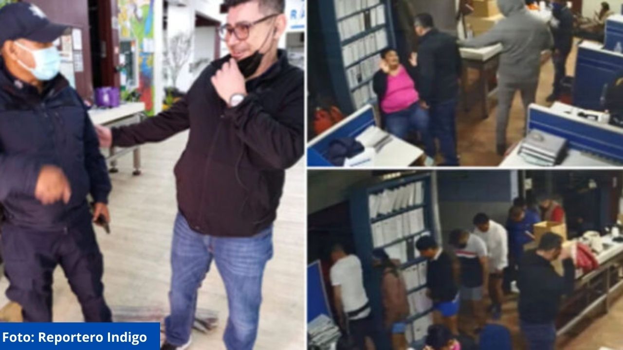 Imagen de Asaltantes se toman fotos con policías tras asaltar empleados en tienda mexicana