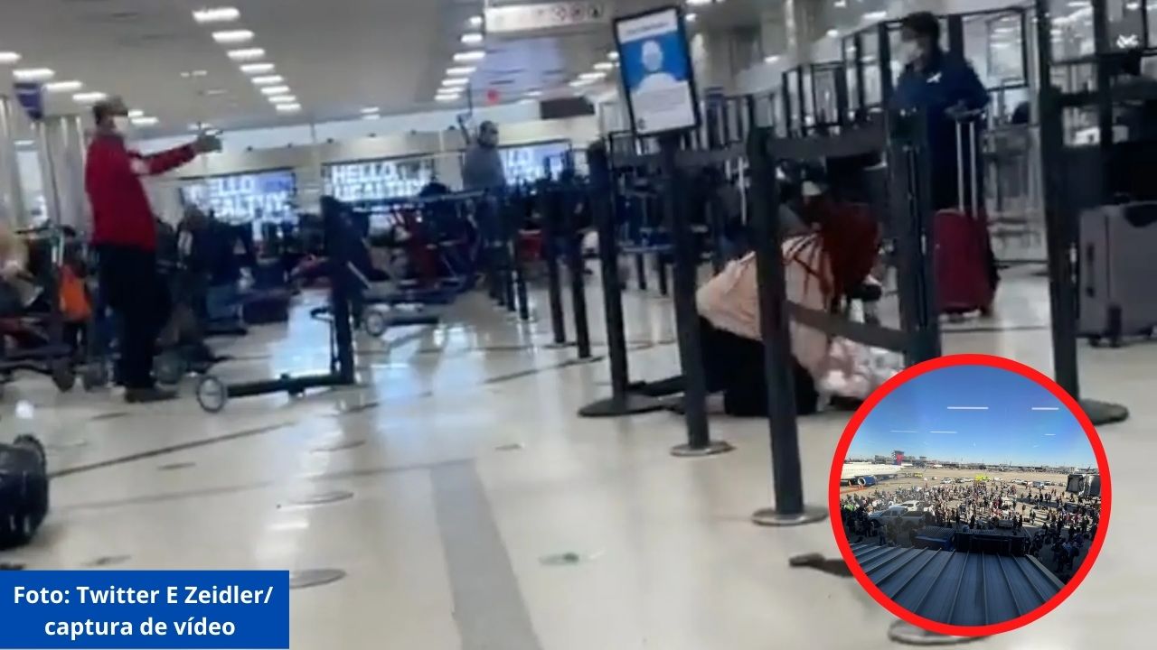 Caos en aeropuerto de Atlanta, Estados Unidos luego de que un pasajero disparara un arma por accidente