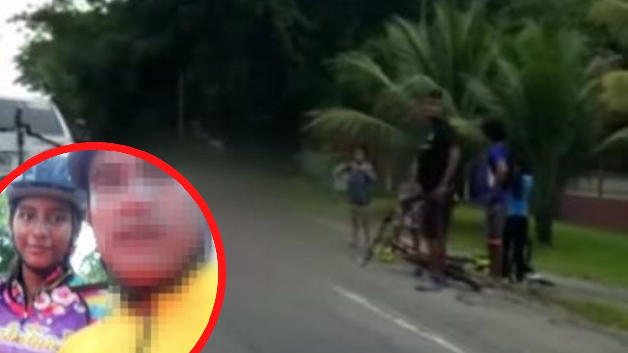 Ciclista hondureña de 15 años muere atropellada por una rastra en Atlántida