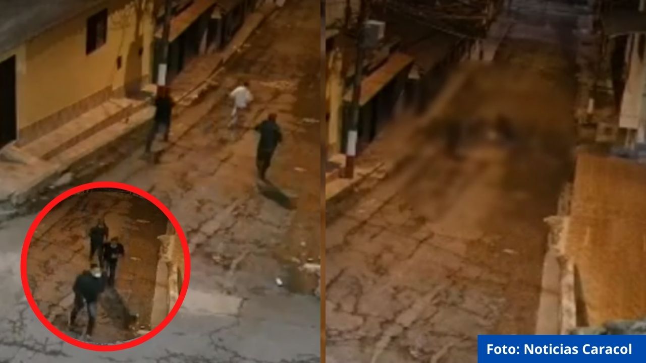 Cámara de seguridad captó macabro crimen en el que hombre murió apuñalado en Colombia