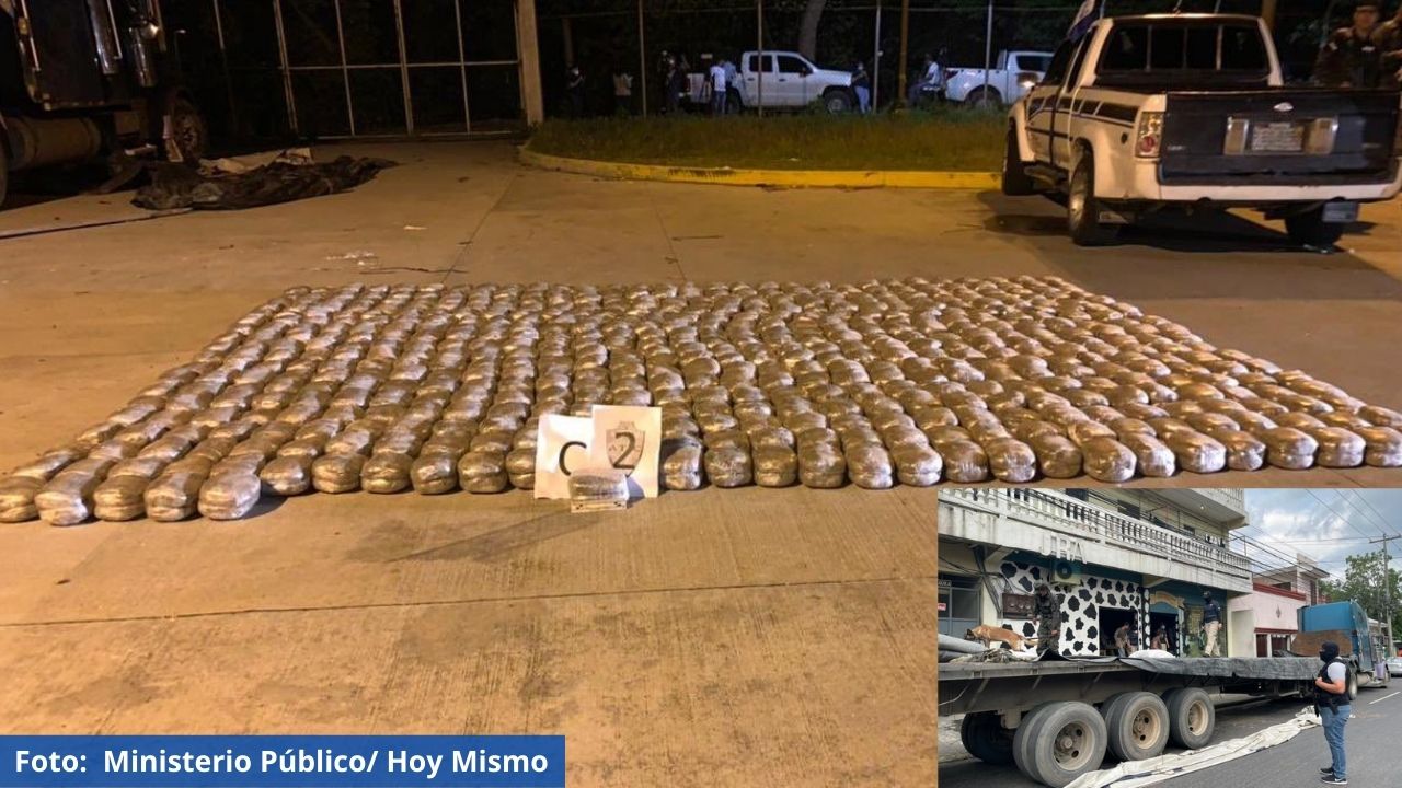 ATIC confirmó el decomisó de 1092 paquetes de supuesta marihuana incautados en una rastra en SPS