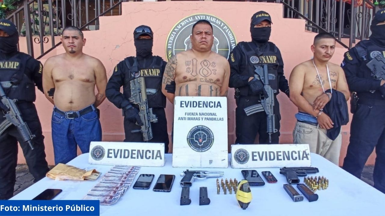 Capturan supuestos cabecillas de la Pandilla 18 en Tegucigalpa implicados en distintos hechos violentos