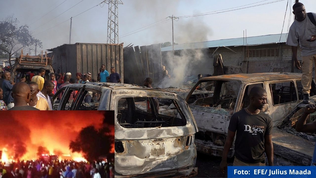 Casi 100 muertos en Sierra Leona tras explosión de camión con combustible
