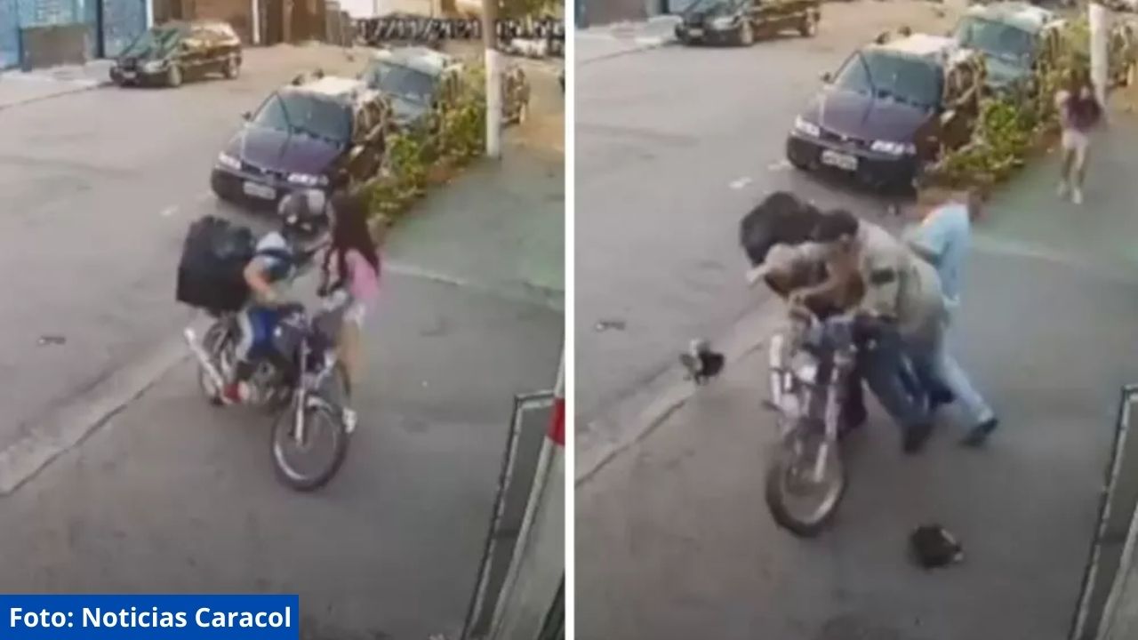 Hombre intentó robarse un bolso y terminó siendo la víctima al recibir tremenda golpiza