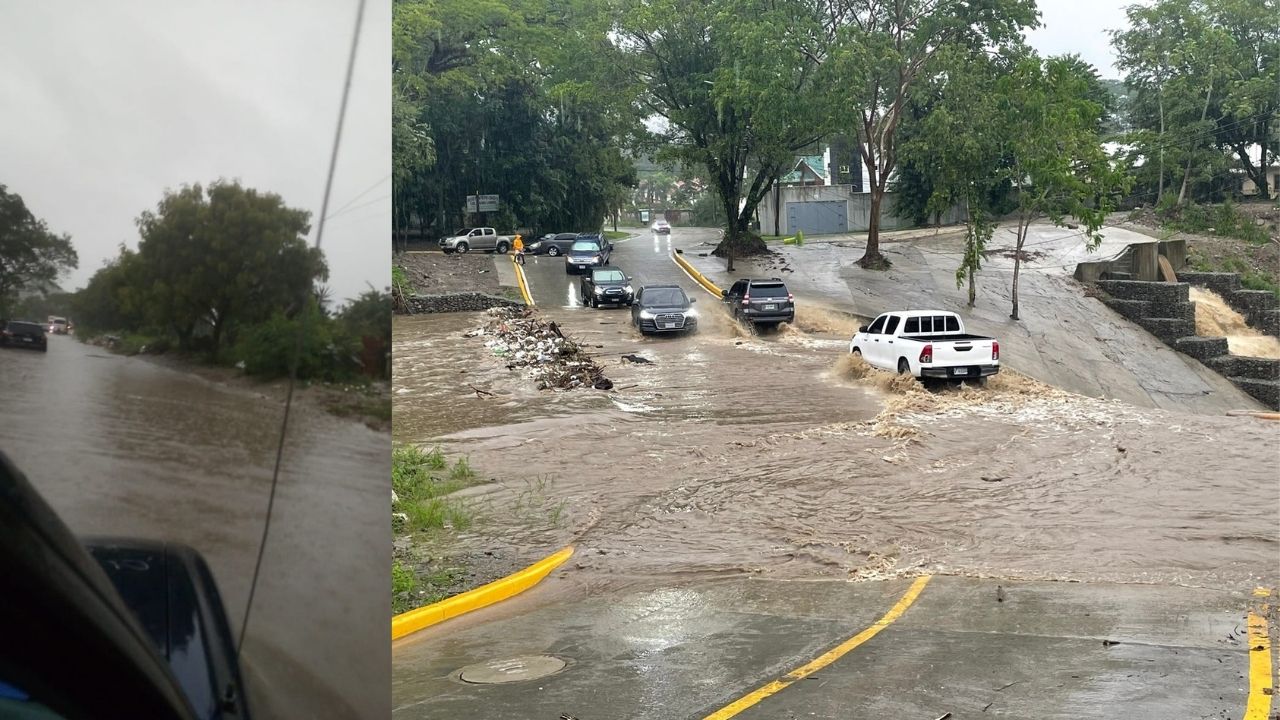 San Pedro Sula inundada: Las impresionantes fotos tras fuertes lluvias ocasionadas por frente frío