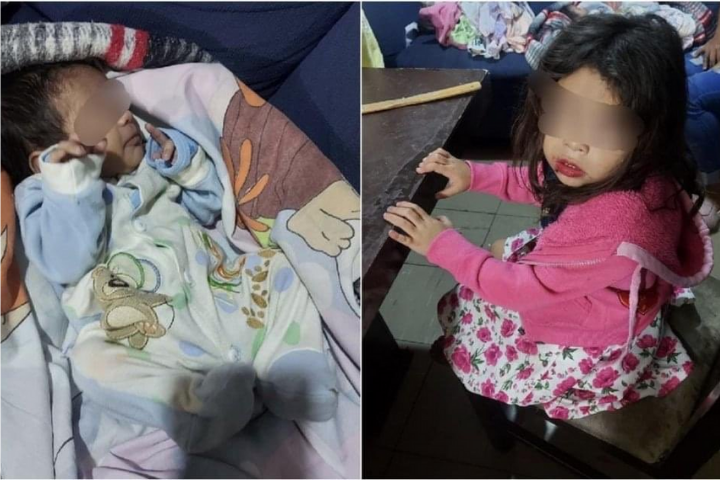 Imagen de ¡Desgarrador! Niña de 3 años cargando una bebé caminaba sola por las calles de México