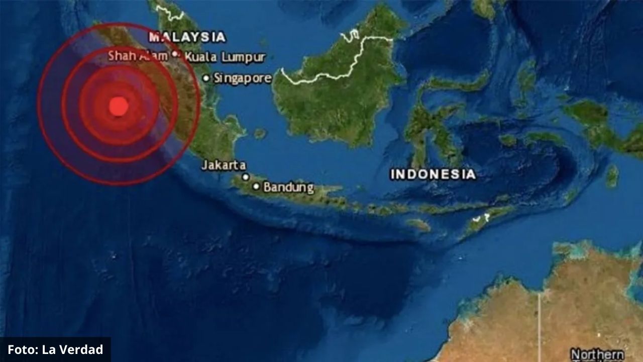 Sismo de magnitud 5.9 en la escala de Richter sacudió a Indonesia