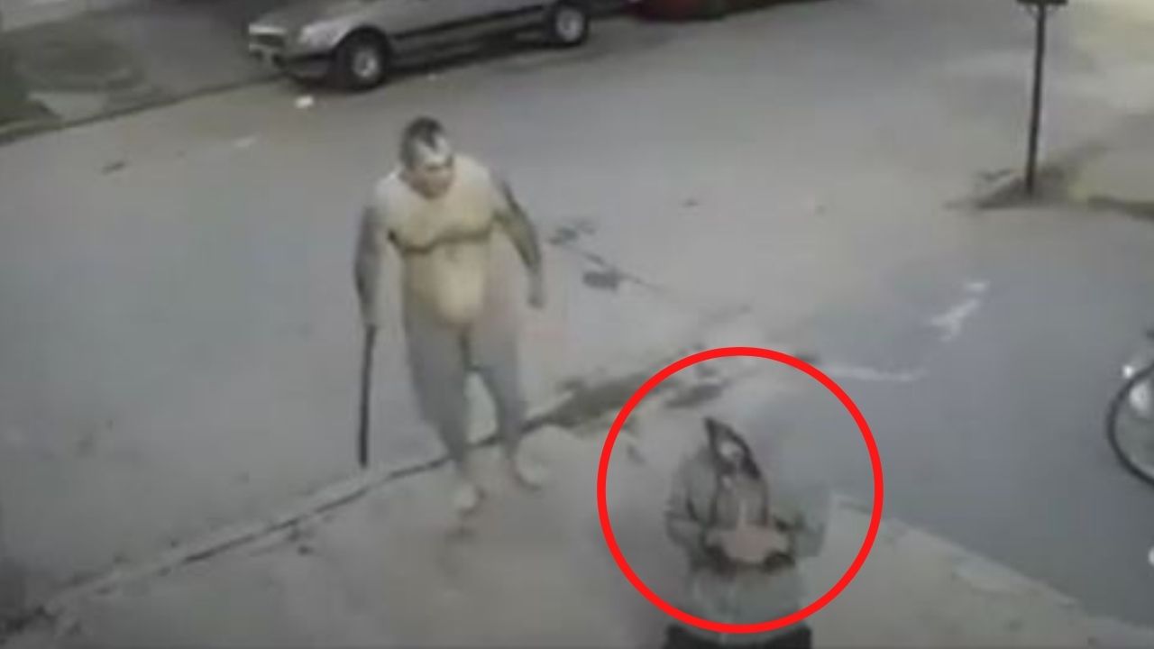 Hombre con machete en mano atrapa a un ladrón y lo obliga a pedir perdón ante una cámara