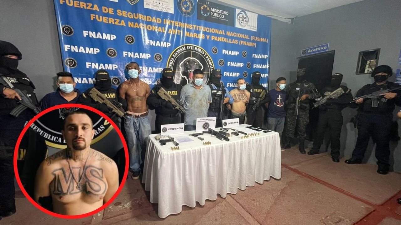 Cae alias 'Juacy', el tercero al mando de la MS-13 en Honduras; mira los tatuajes que lo delatan