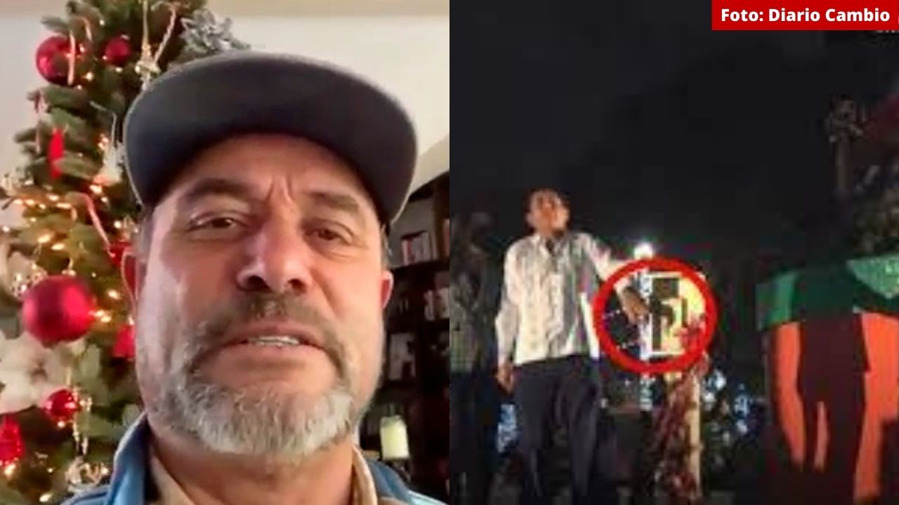 Alcalde 'sufre' descarga eléctrica al encender árbol de Navidad