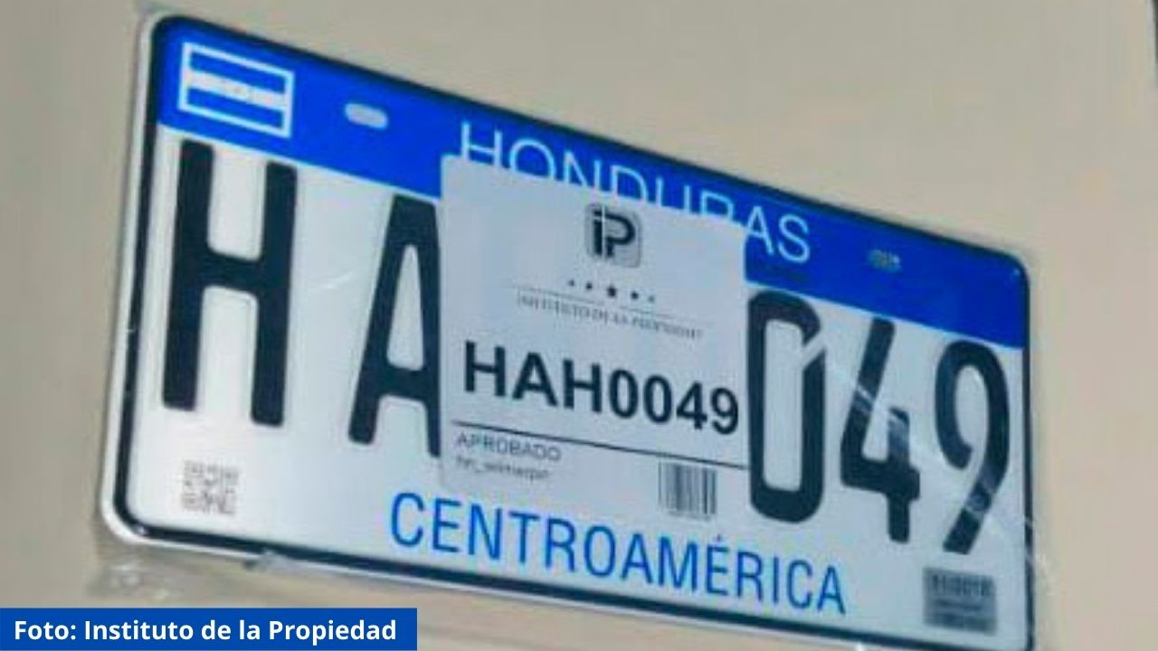 Conozca los centros donde se entregarán placas vehiculares en Honduras
