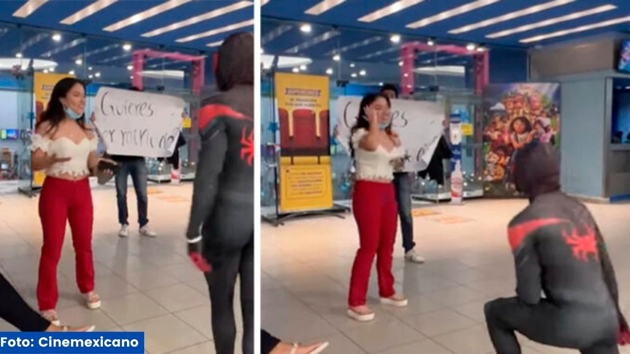 Vídeo: Joven declara su amor disfrazado de Spiderman y lo rechazan