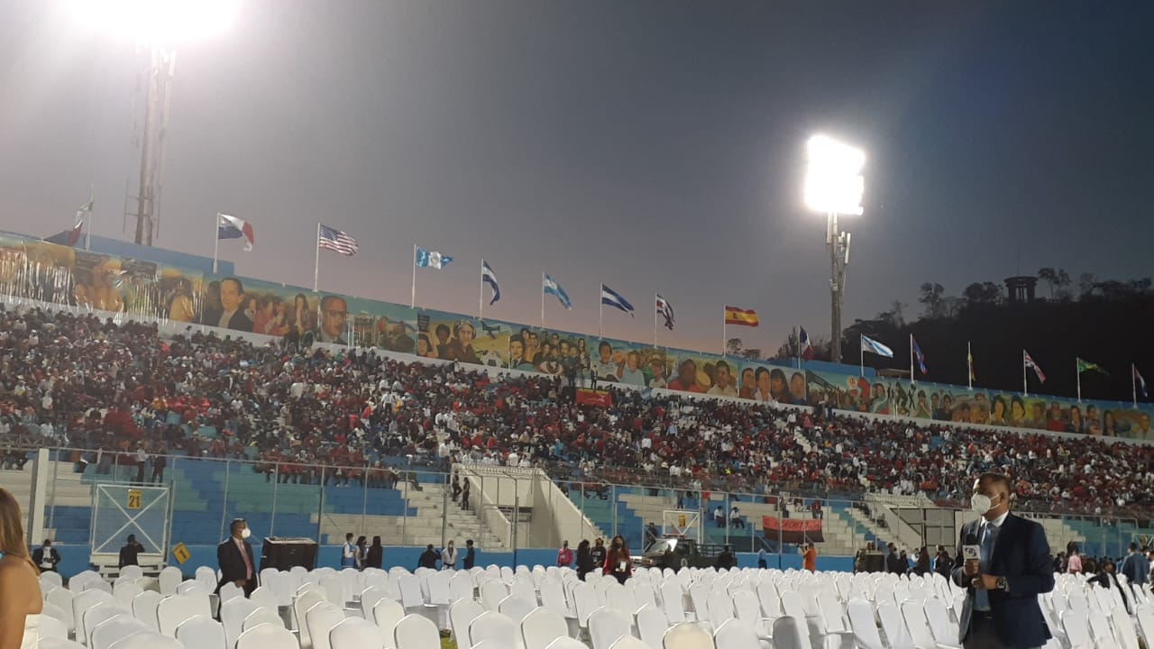 Fotos: Así luce a esta hora el Estadio Nacional previo a la toma de posesión de Xiomara Castro en Honduras