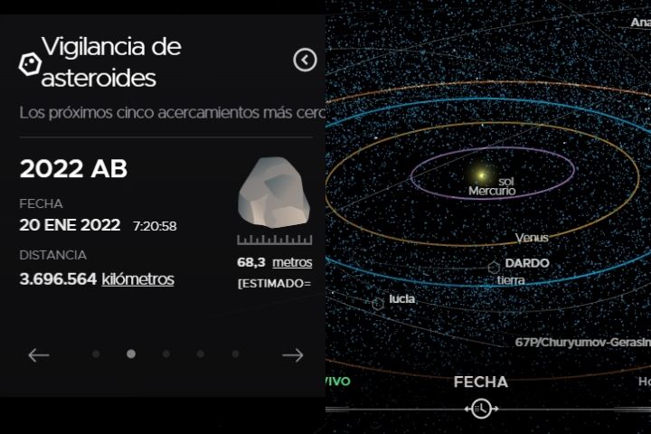 Un asteroide gigante pasará este martes cerca de la Tierra y así lo podrás observar