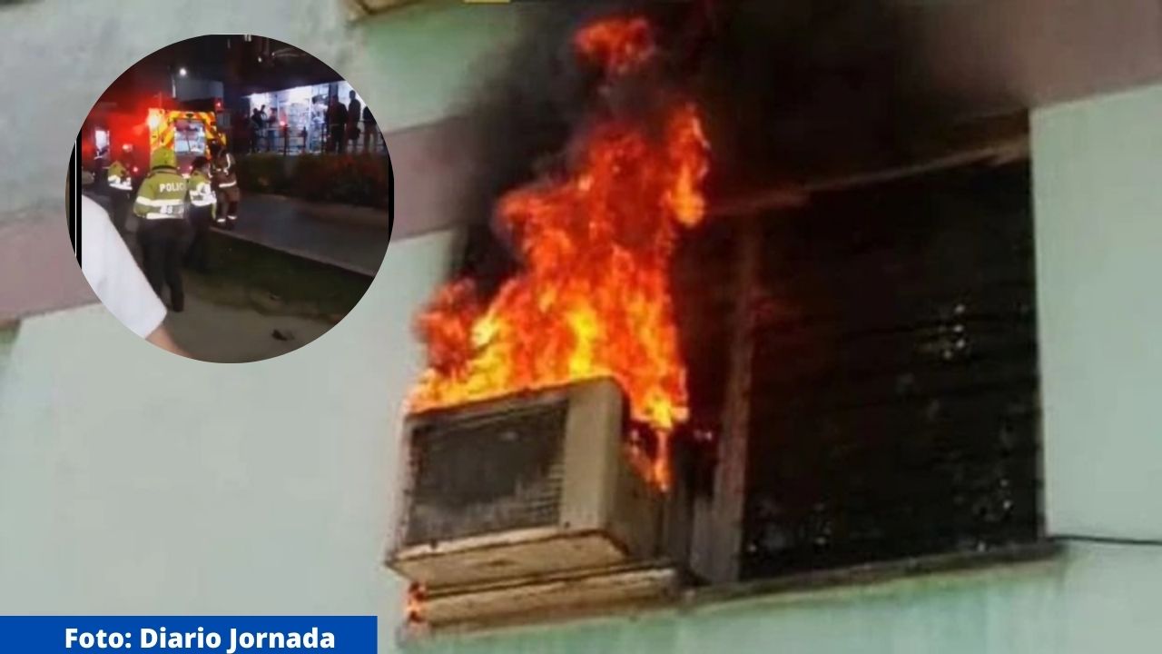 Hombre murió electrocutado al intentar apagar un incendio en un aire acondicionado