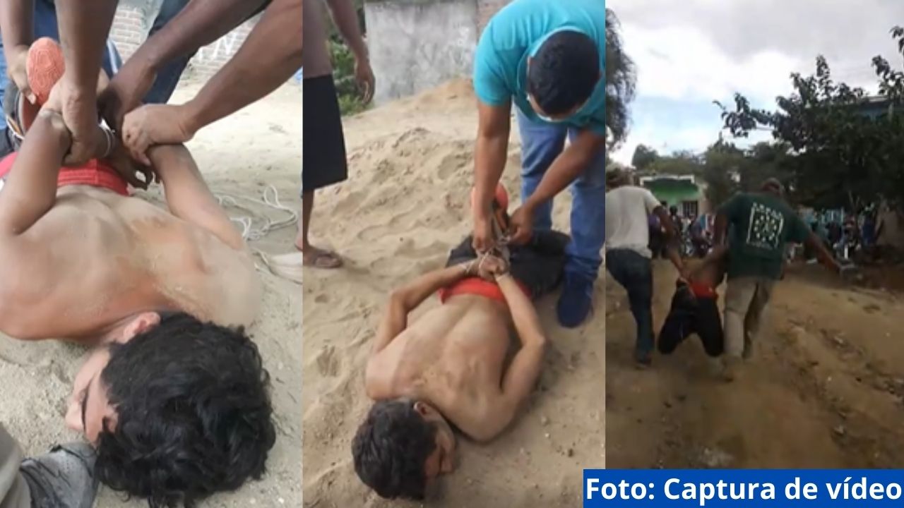 Amarran y dan golpiza a supuesto ladrón en El Paraíso, Honduras