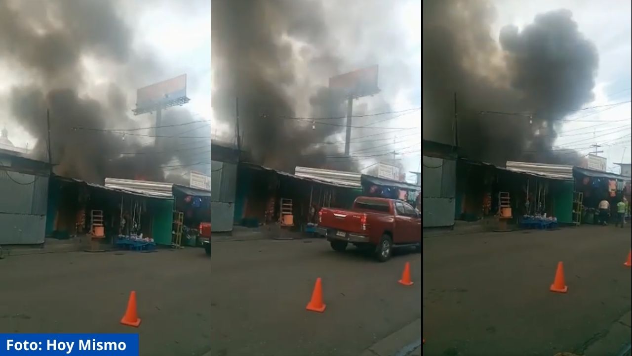 ¡Última hora!: Voraz incendio en zona comercial de San Pedro Sula