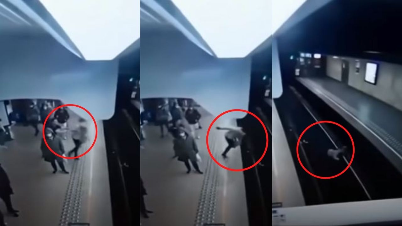 Gracias a este vídeo arrestaron a joven que empujó a mujer en las vías del tren