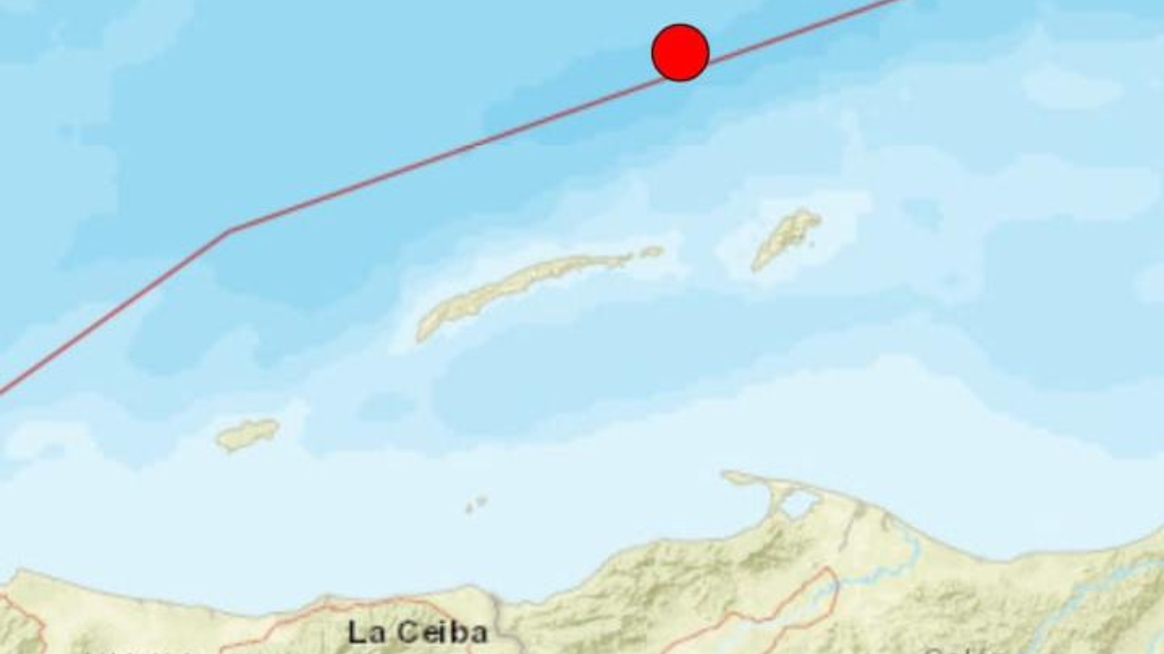 Sismo de 4.5 grados sacude el norte de Guanaja, Islas de la Bahía