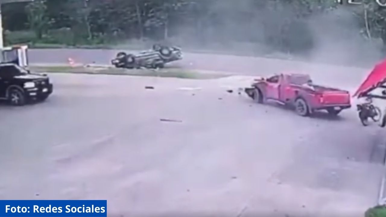 Vídeo: Así fue el brutal accidente en El Progreso